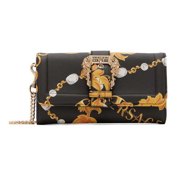 Versace Jeans Collection Handbags - VERSACE JEANS COUTURE Black & Gold Chain Couture Couture1 Bag